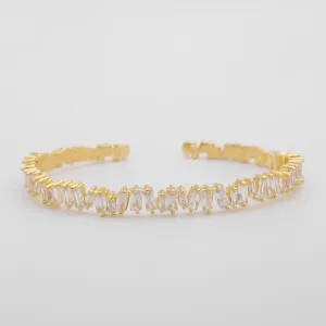 Jada Baguette CZ Bracelet Thin | Gold