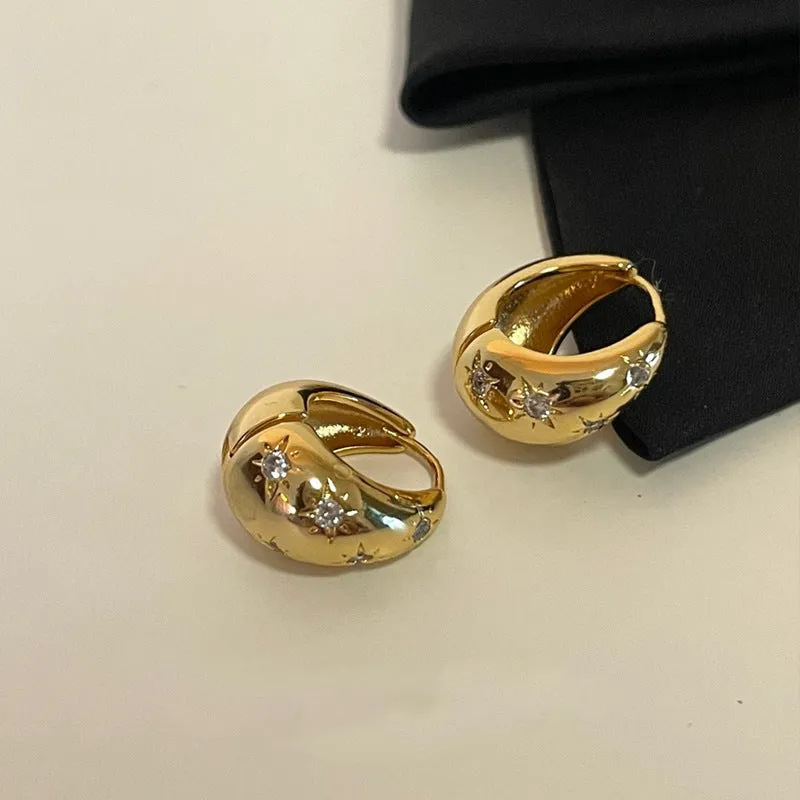 Just Lil Things Gold Hoop Earrings jlt11965