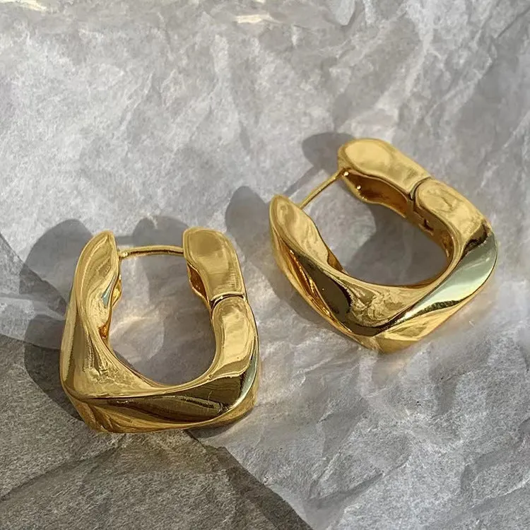 Just Lil Things Gold Hoop Earrings jlt12033