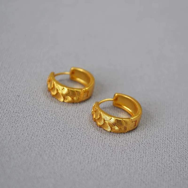 Just Lil Things Gold Hoop Earrings jlt12049