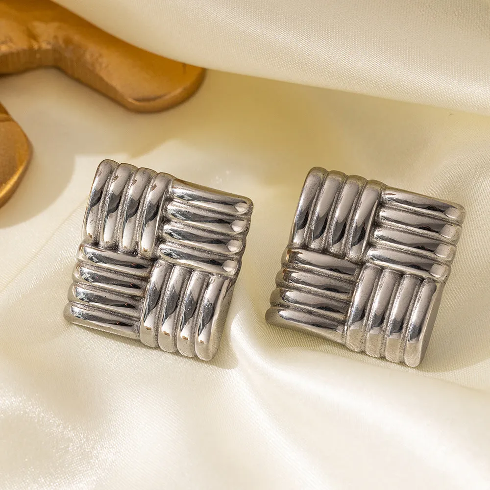 Just lil Things Silver Stud Earrings JLT12592