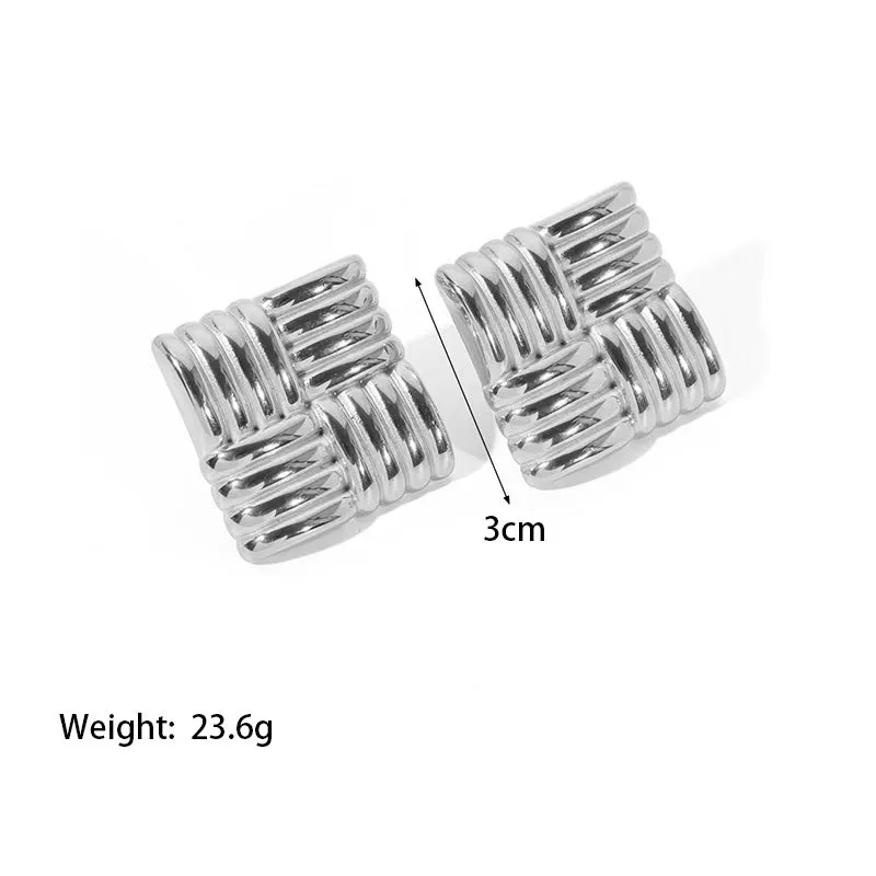 Just lil Things Silver Stud Earrings JLT12592