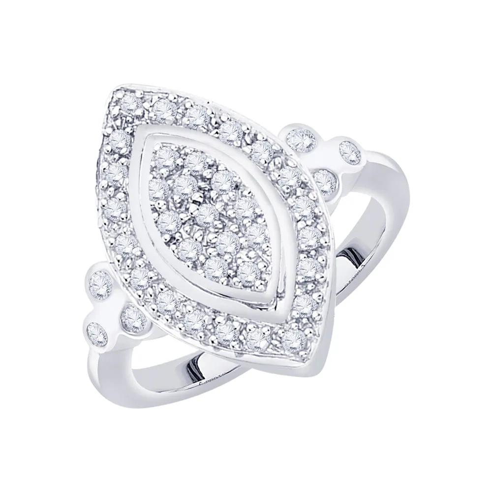 KATARINA Marquise Shape Diamond Fashion Ring (1/4 cttw)