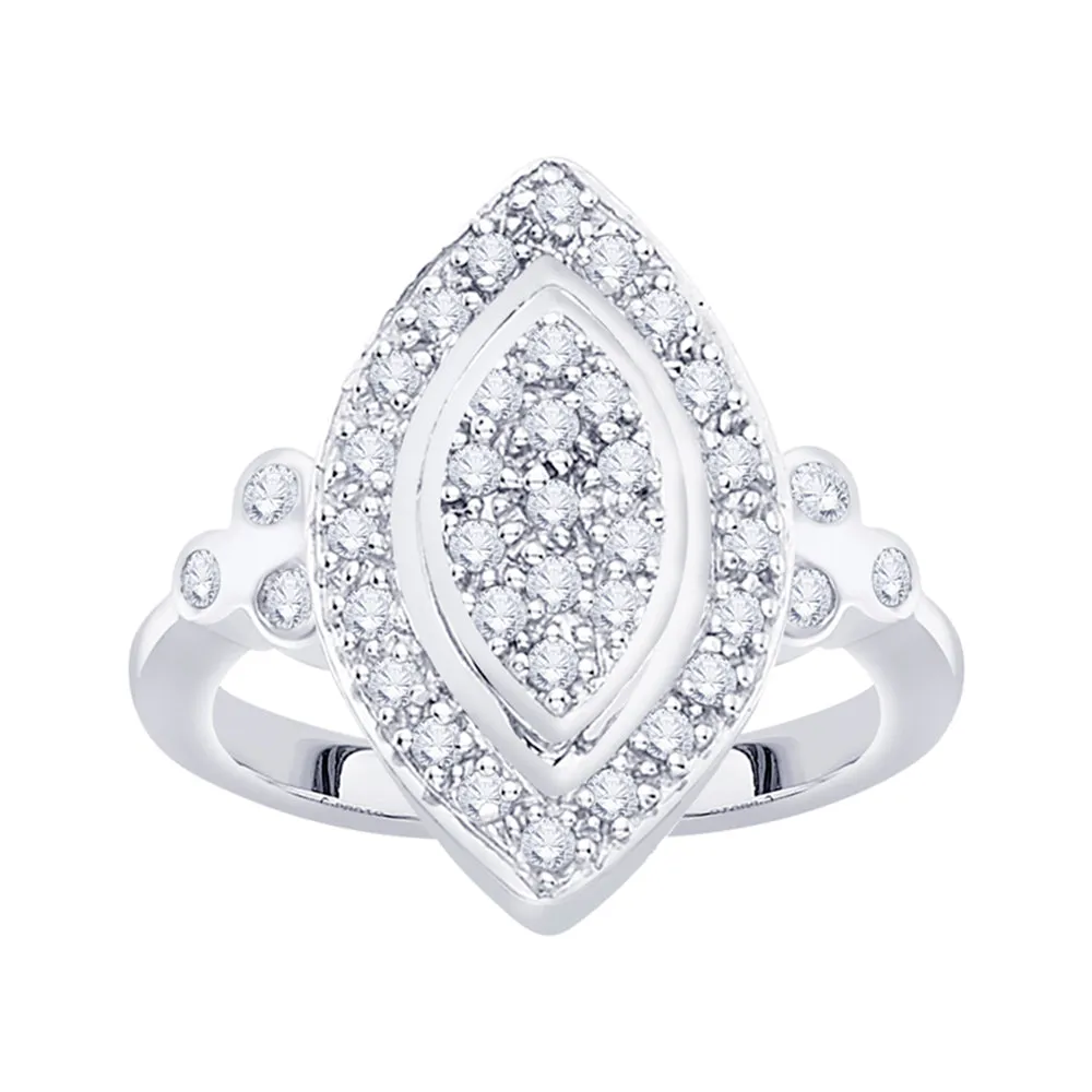 KATARINA Marquise Shape Diamond Fashion Ring (1/4 cttw)