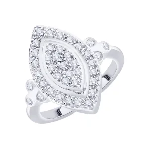 KATARINA Marquise Shape Diamond Fashion Ring (1/4 cttw)