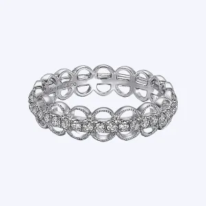 Lillian Scalloped Diamond Band