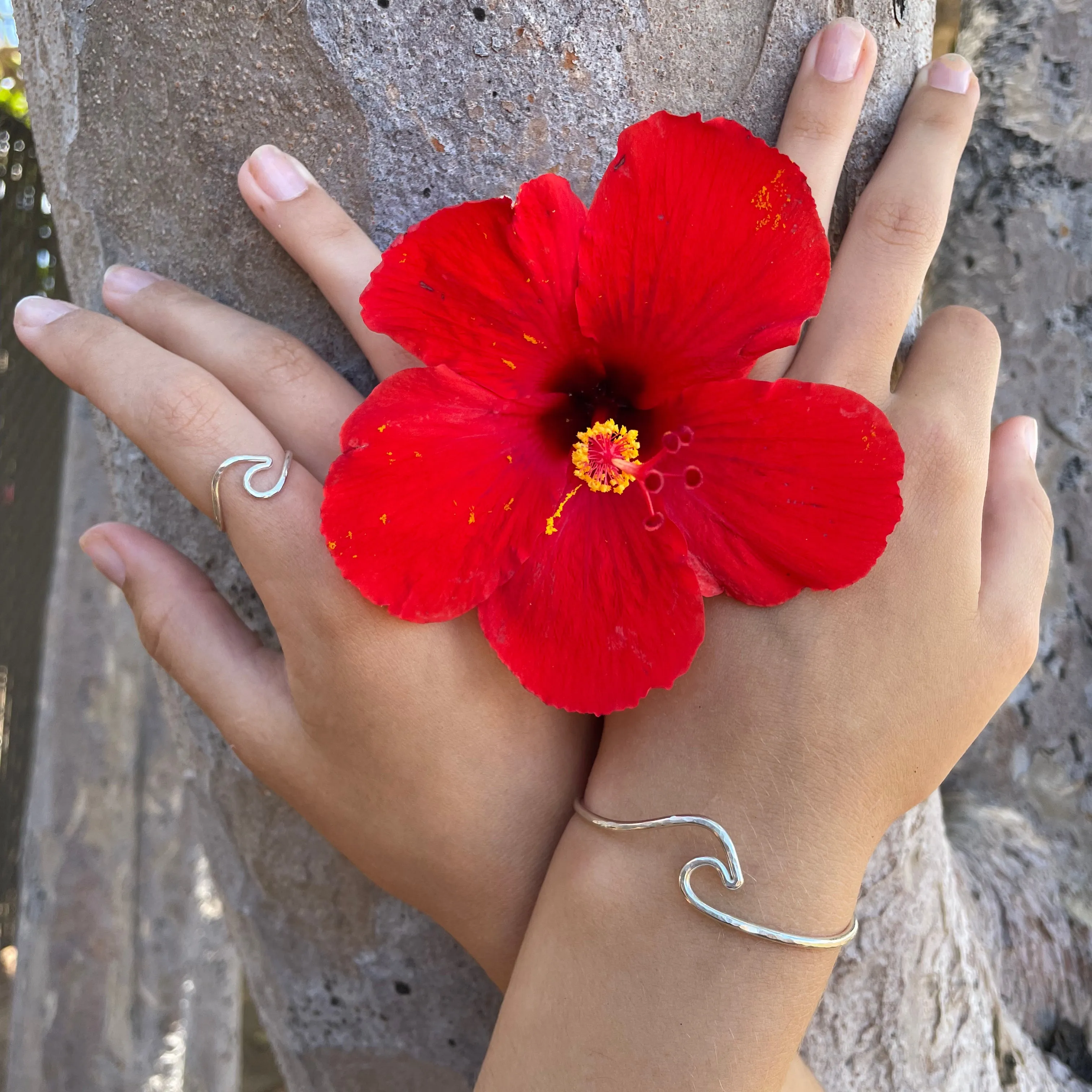 Mahina Wave Rings