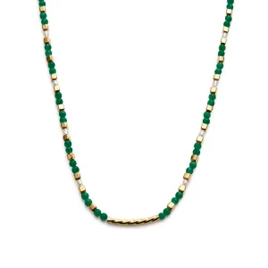 MALACITE BEADED NECKLACE