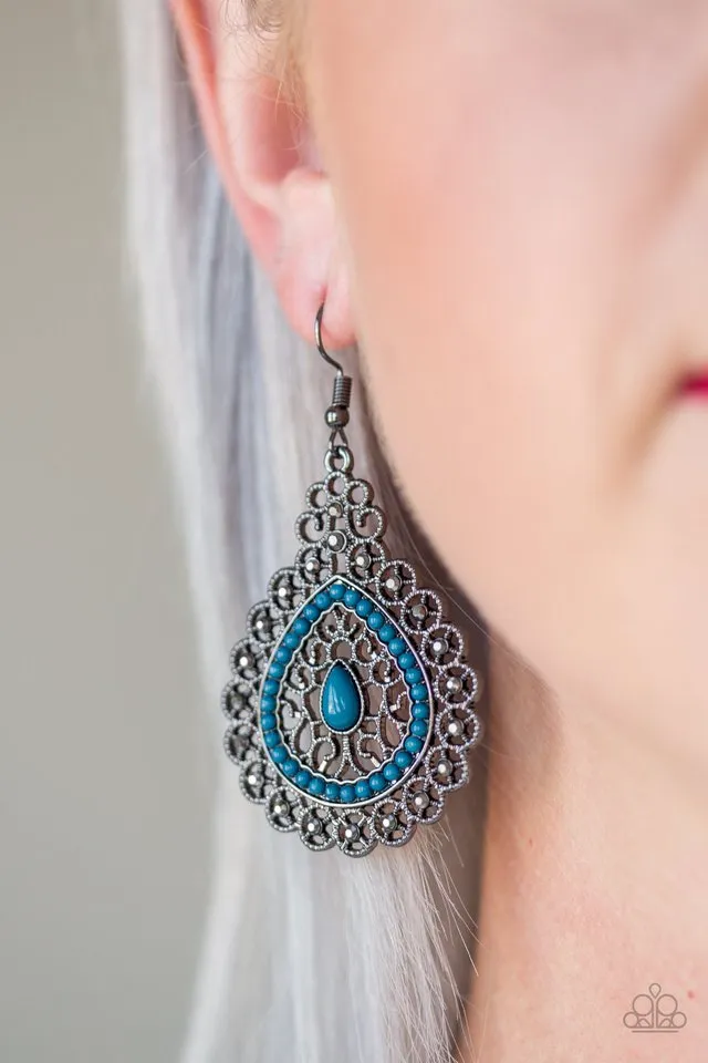 Paparazzi Earring ~ Carnival Courtesan - Blue