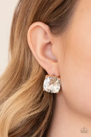 Paparazzi Earring ~ Royalty High - Gold