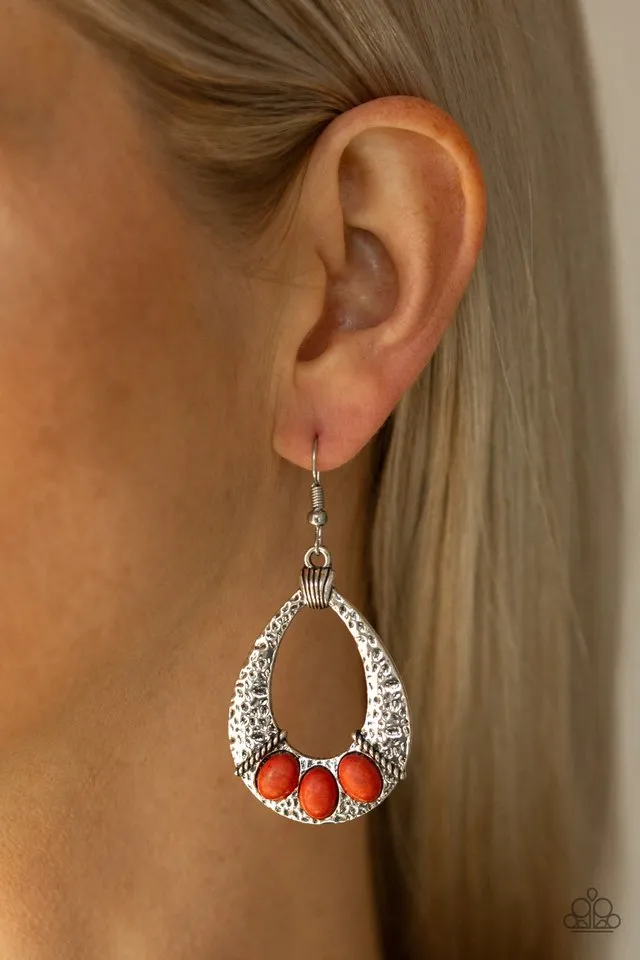 Paparazzi Earring ~ Terra Terrific - Orange