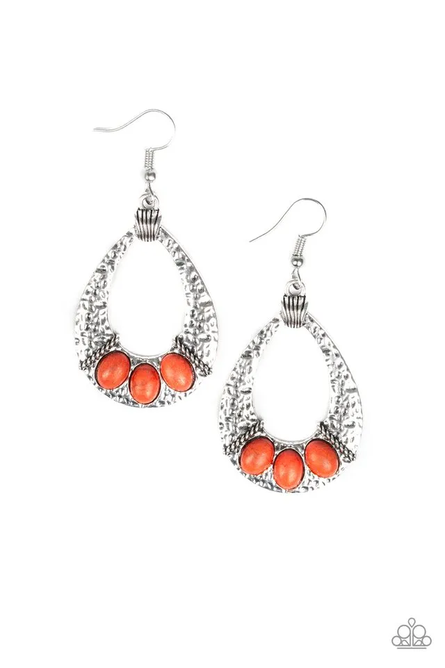 Paparazzi Earring ~ Terra Terrific - Orange