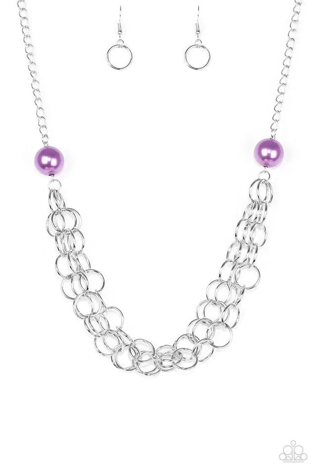 Paparazzi Necklace ~ Daring Diva - Purple