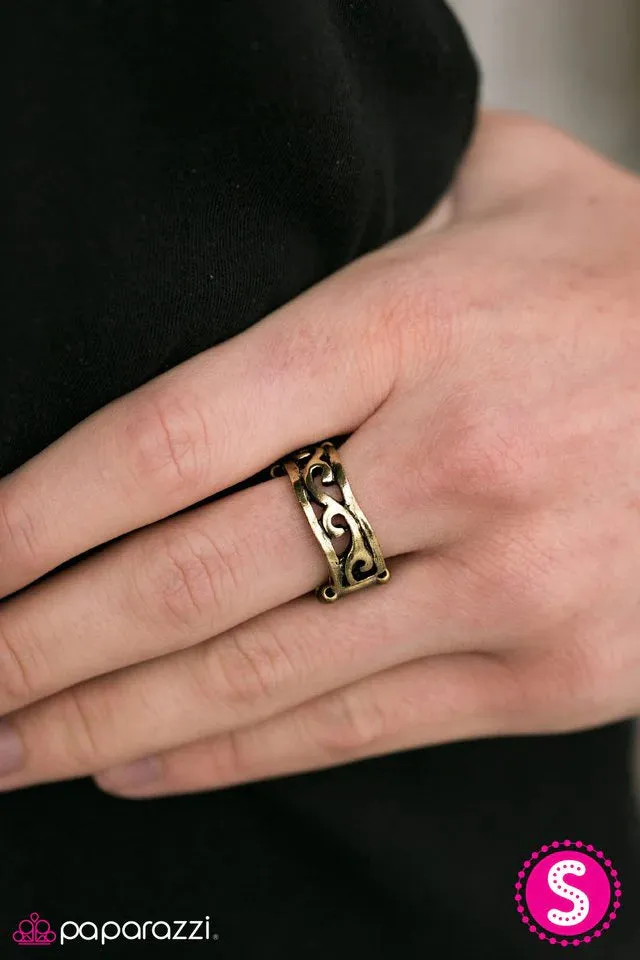 Paparazzi Ring ~ Beneath The Waves - Brass