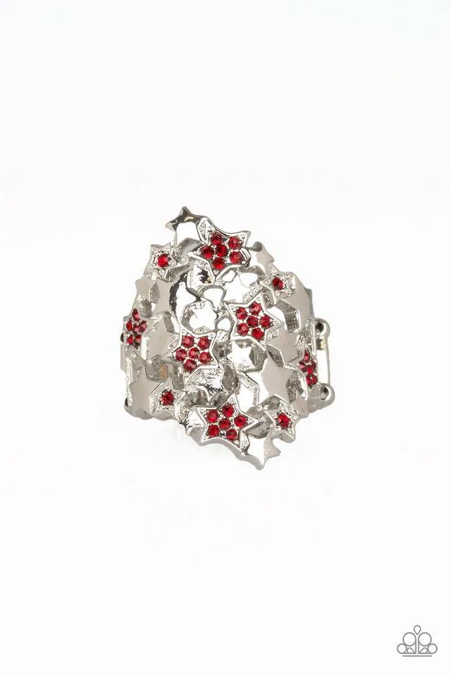 Paparazzi Ring ~ Star-tacular, Star-tacular - Red