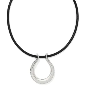 Pretty Tough Arch Leather Necklace