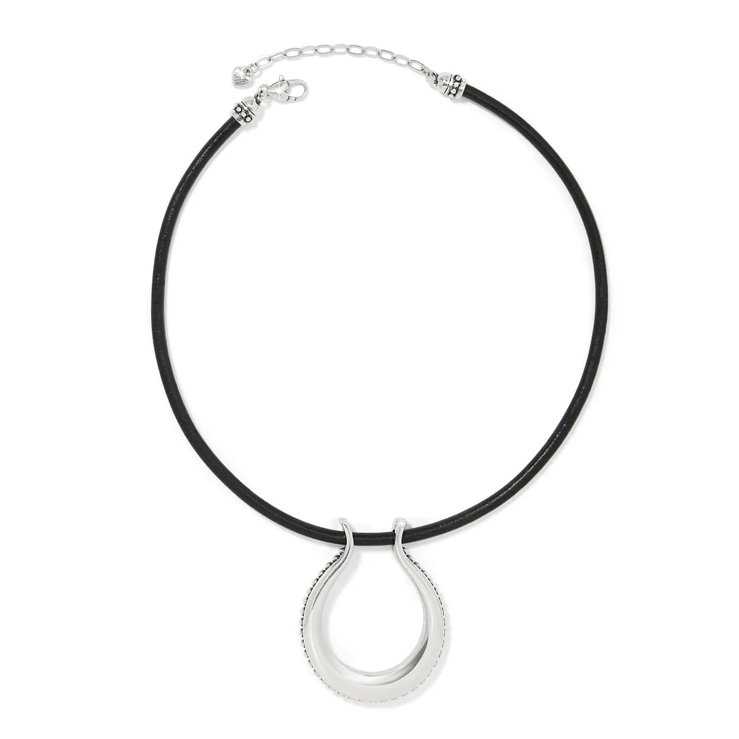 Pretty Tough Arch Leather Necklace