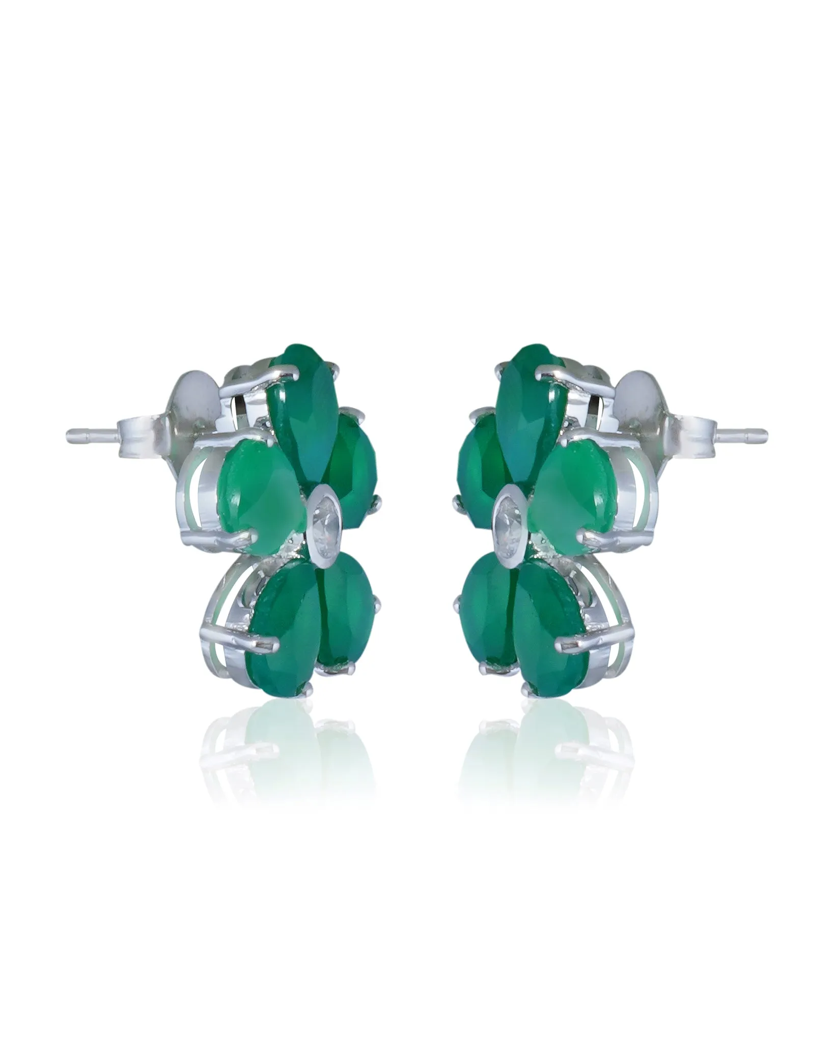 Promise Petal Emerald Studs