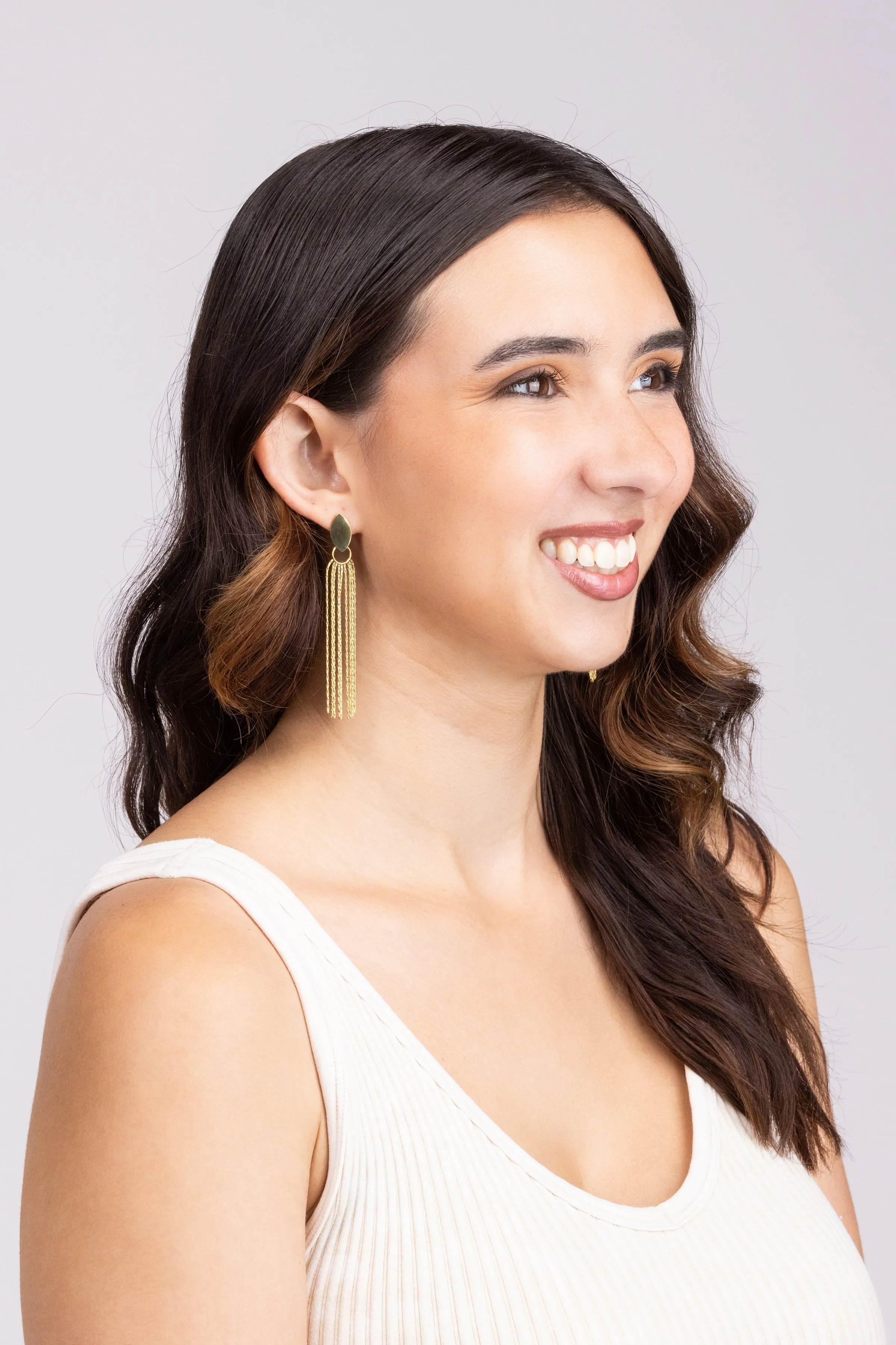 Regal And Royal Tassel Earrings