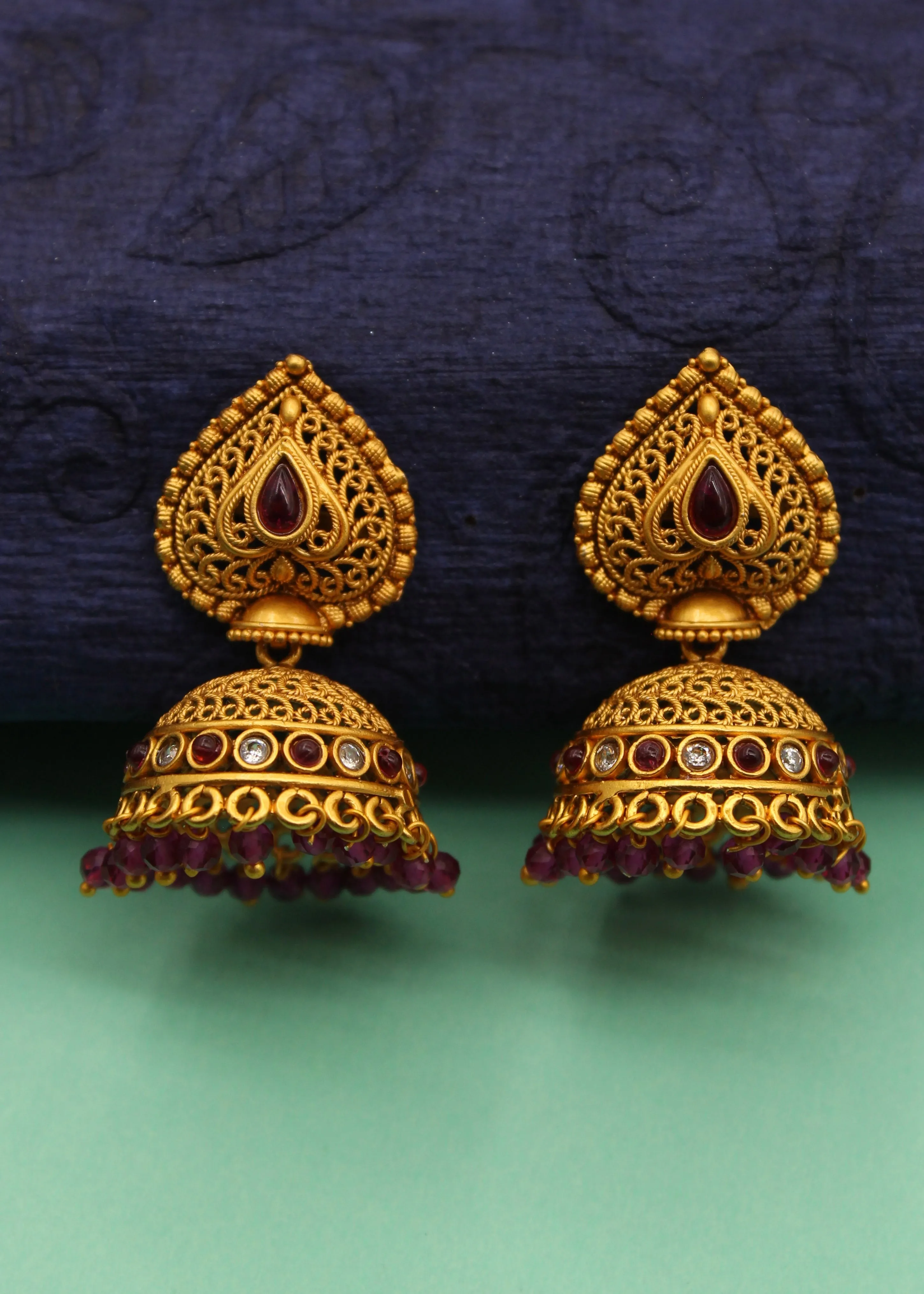 REGAL PESHWAI JHUMKI EARRINGS