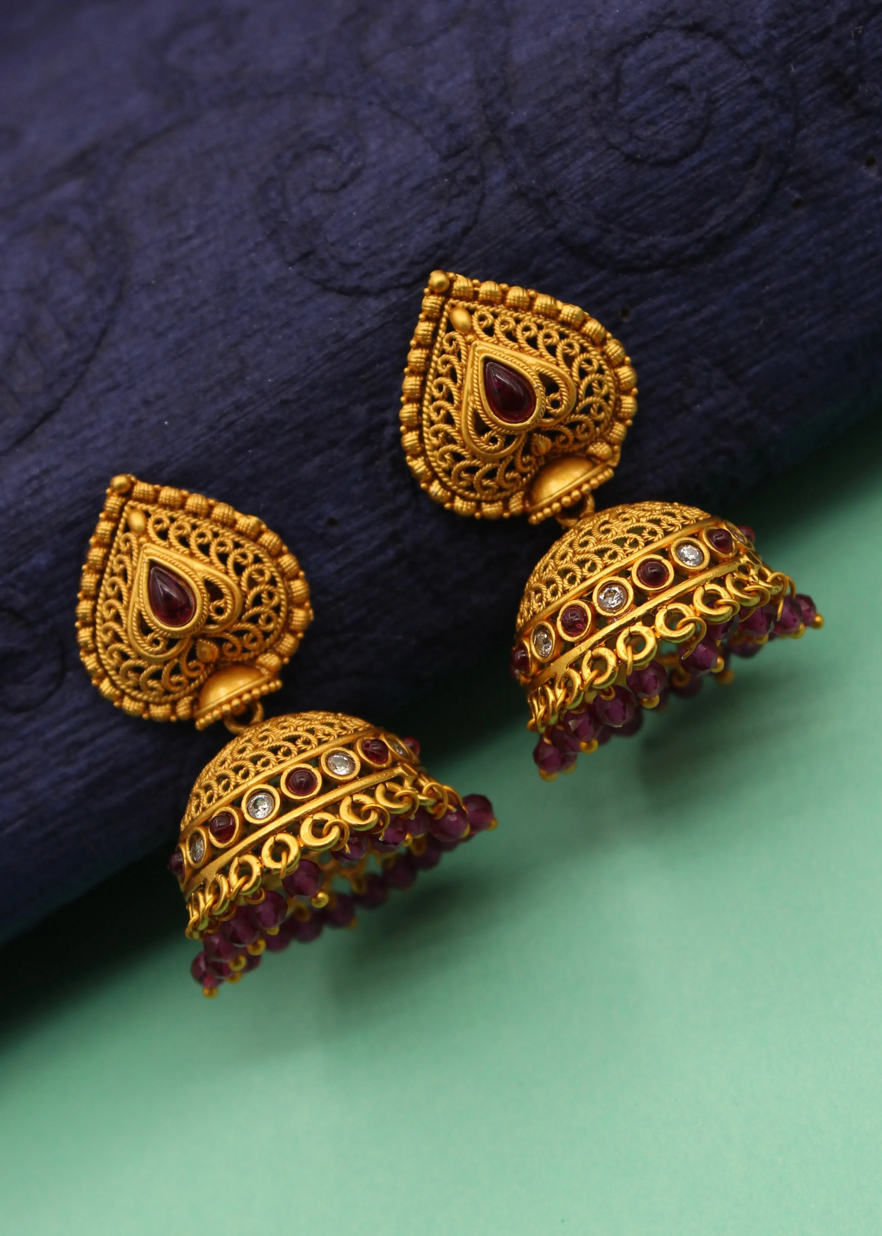 REGAL PESHWAI JHUMKI EARRINGS