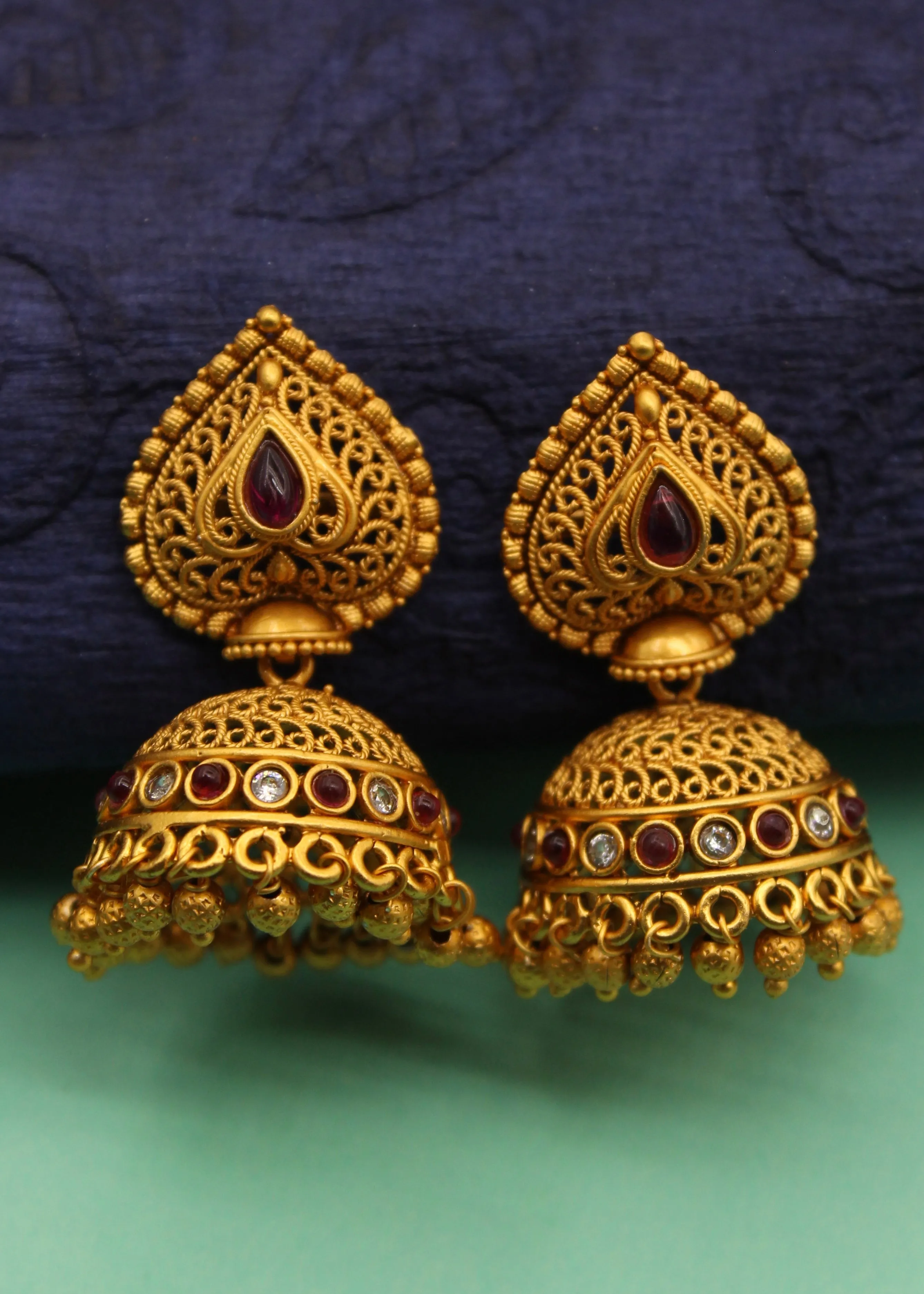 REGAL PESHWAI JHUMKI EARRINGS