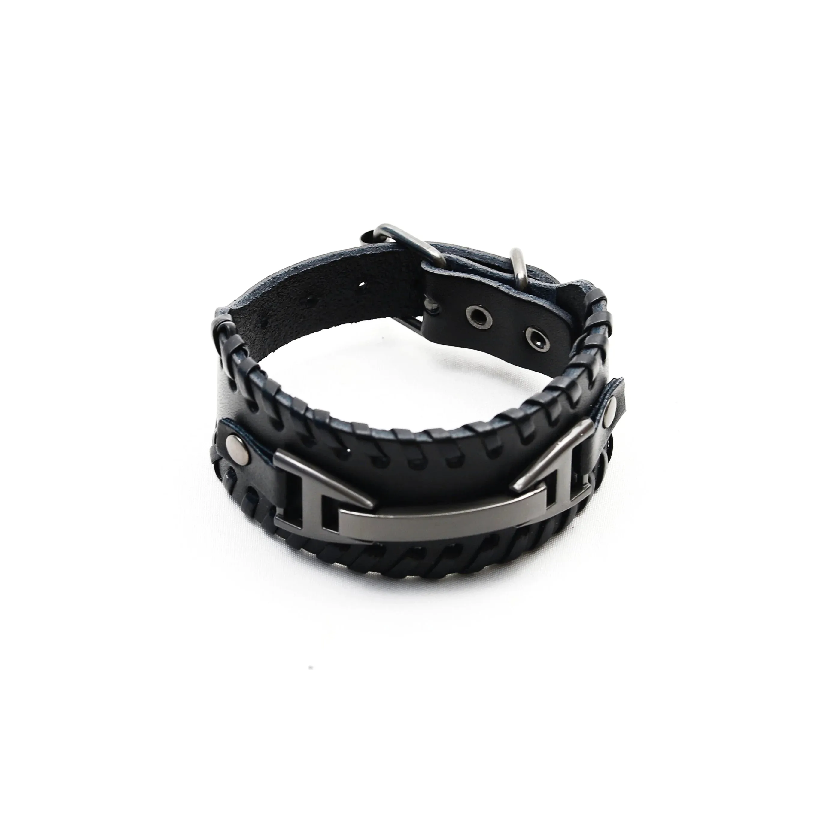 Sidonio Leather Bracelet with Inline Insert