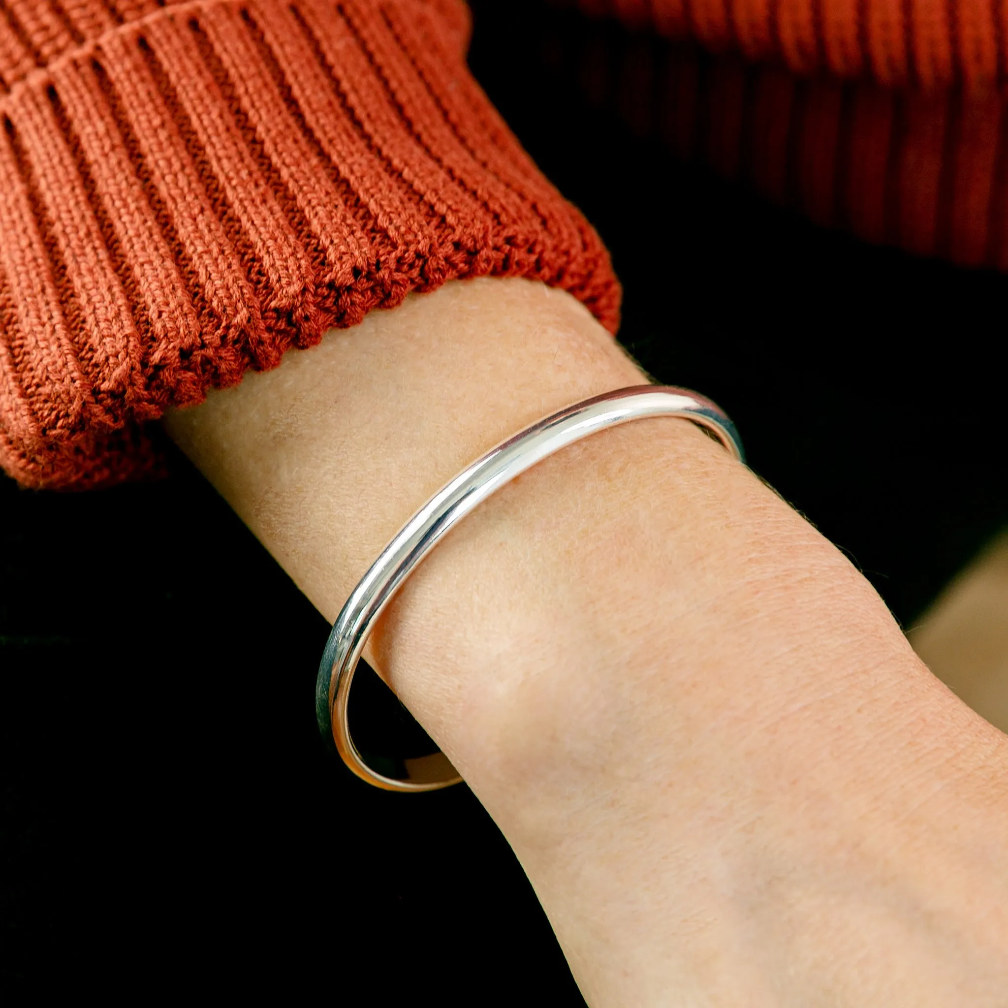 Smooth Domed Cuff Bracelet - Imperfect