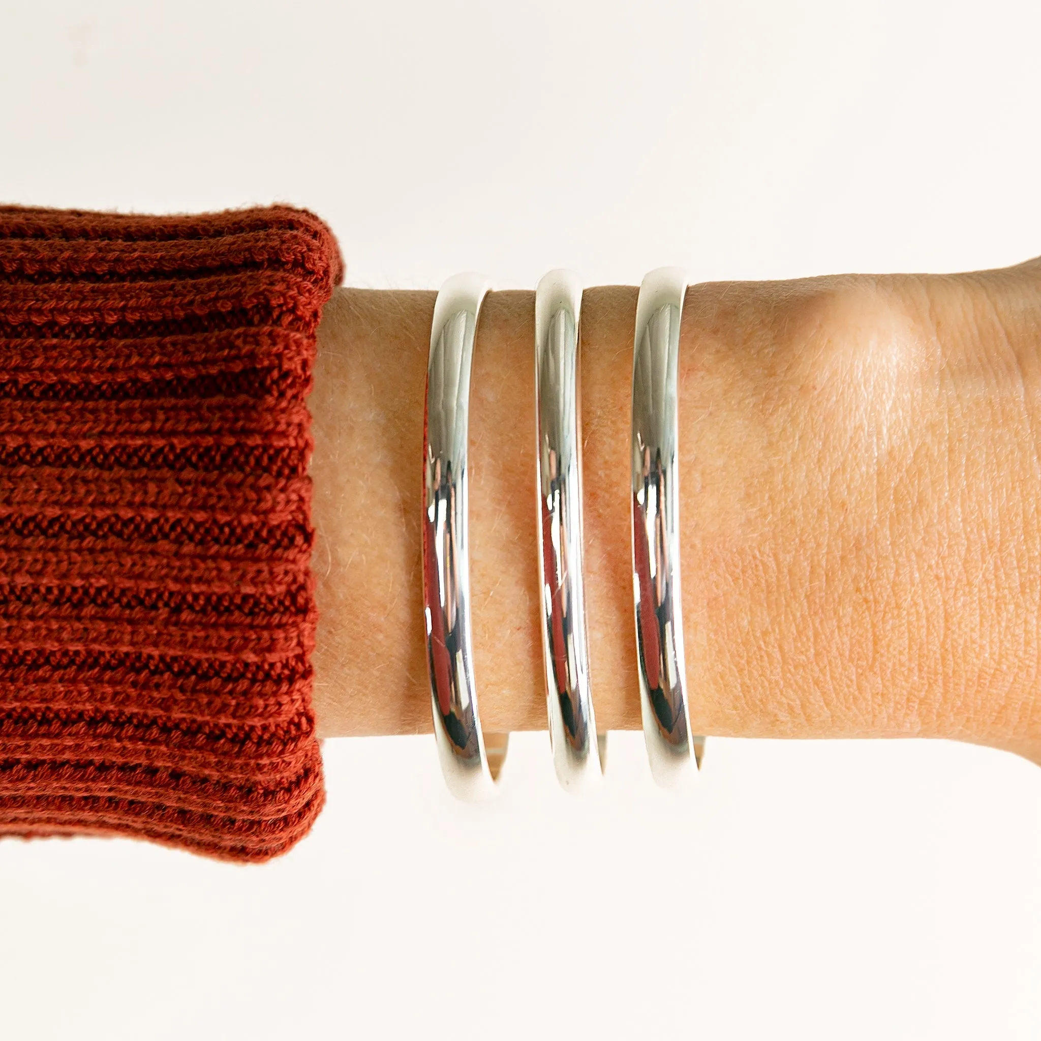 Smooth Domed Cuff Bracelet - Imperfect