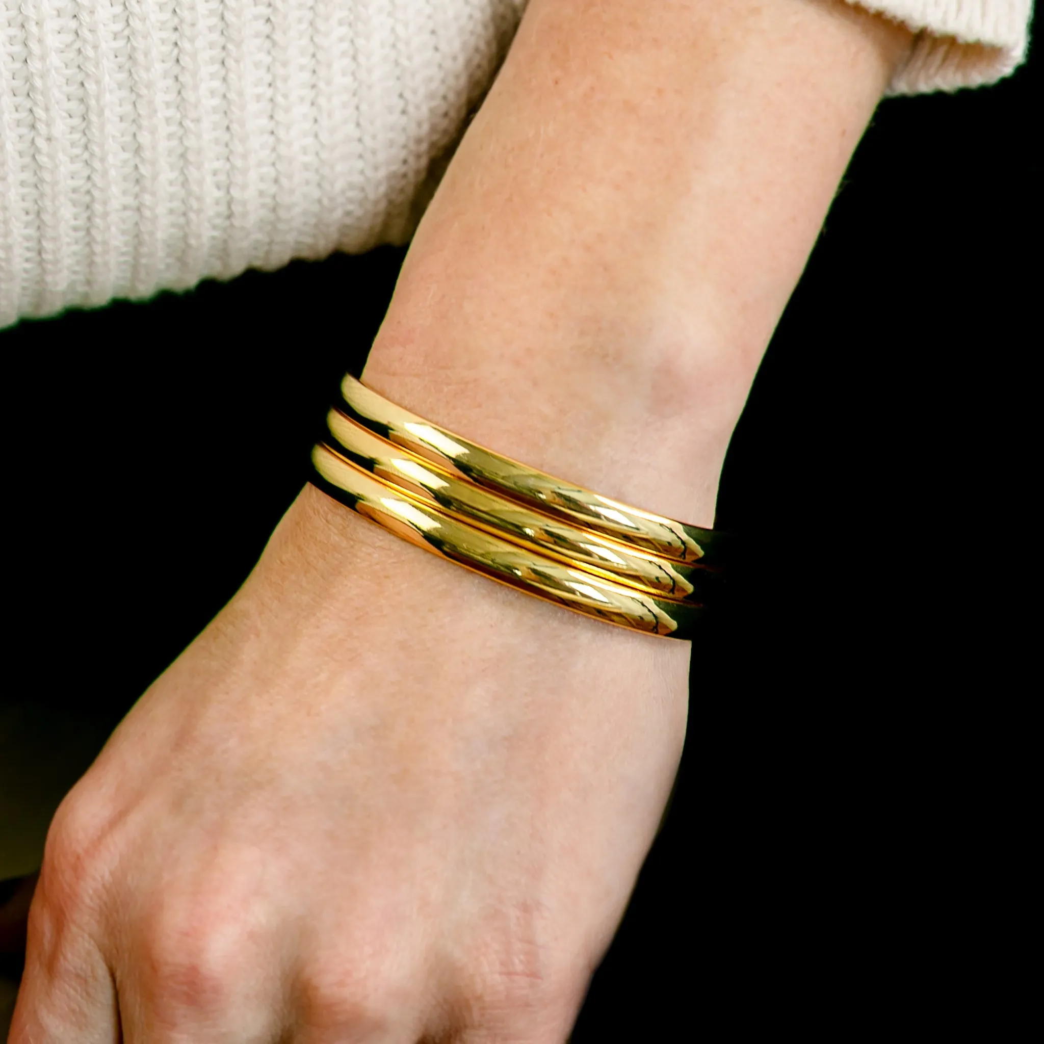 Smooth Domed Cuff Bracelet - Imperfect