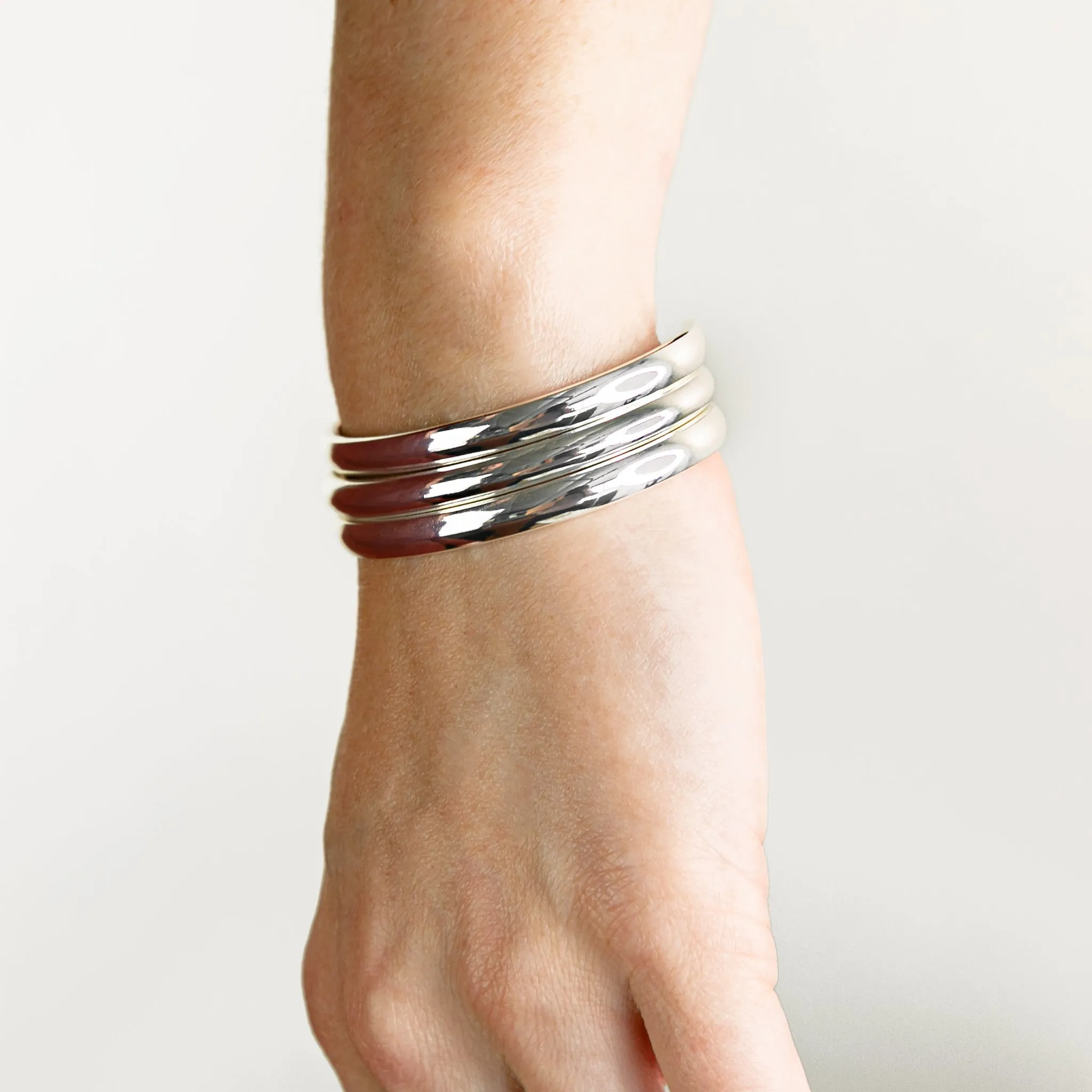 Smooth Domed Cuff Bracelet - Imperfect