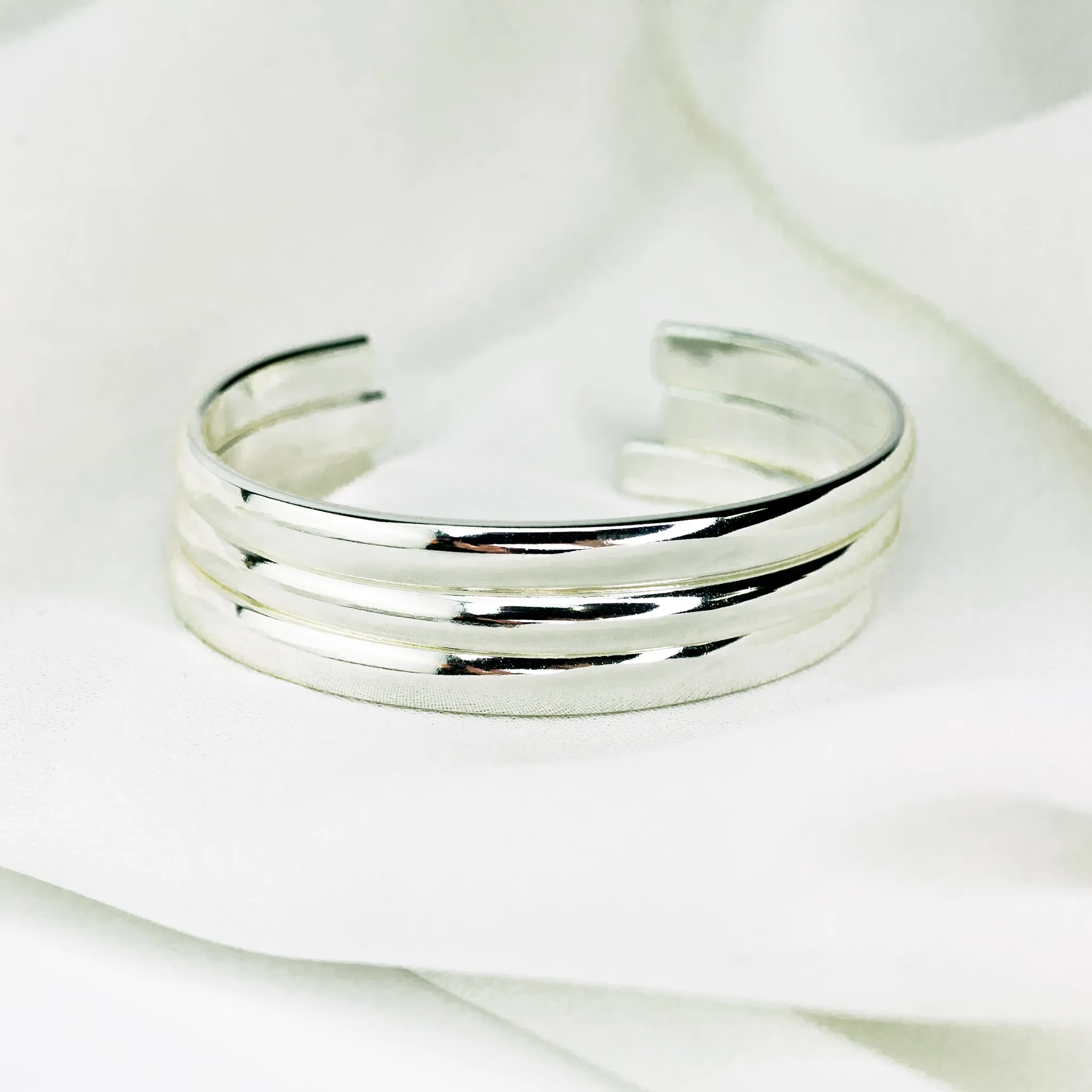 Smooth Domed Cuff Bracelet - Imperfect