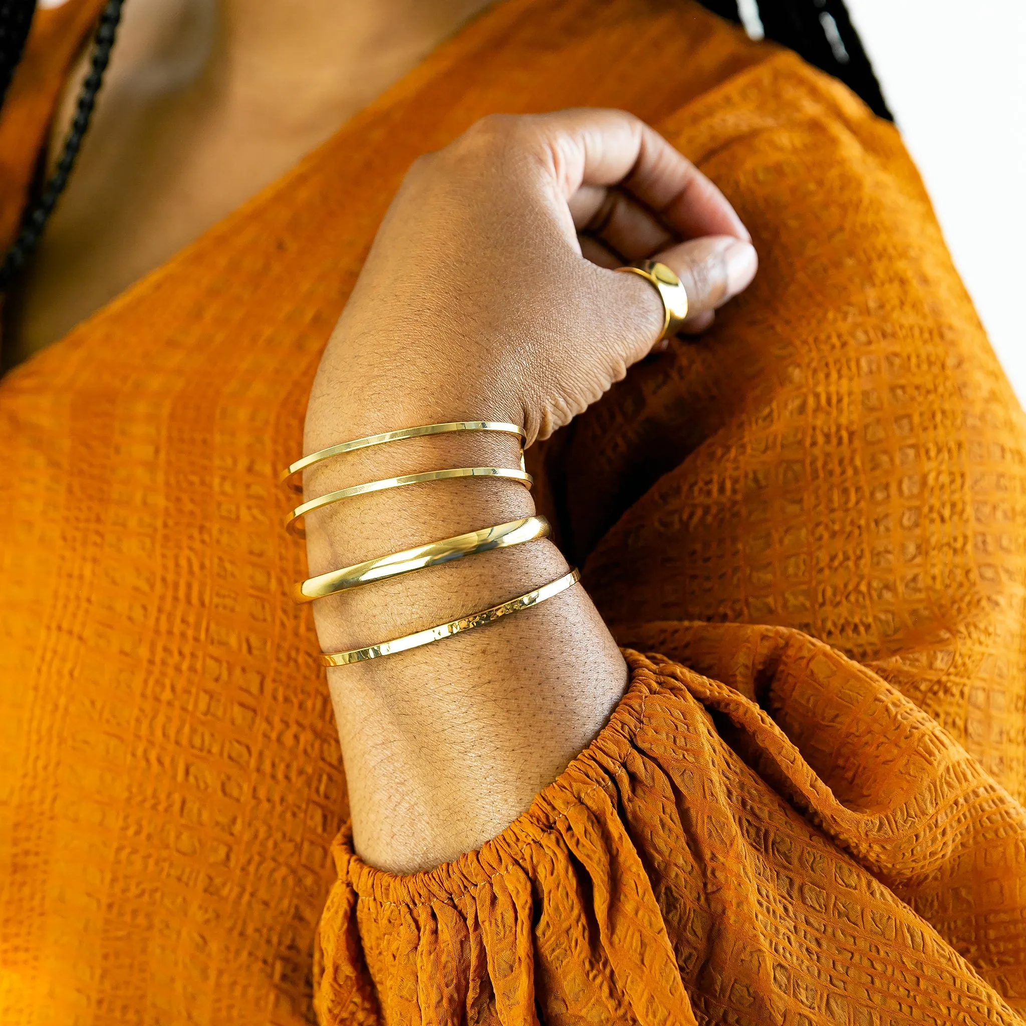 Smooth Domed Cuff Bracelet - Imperfect