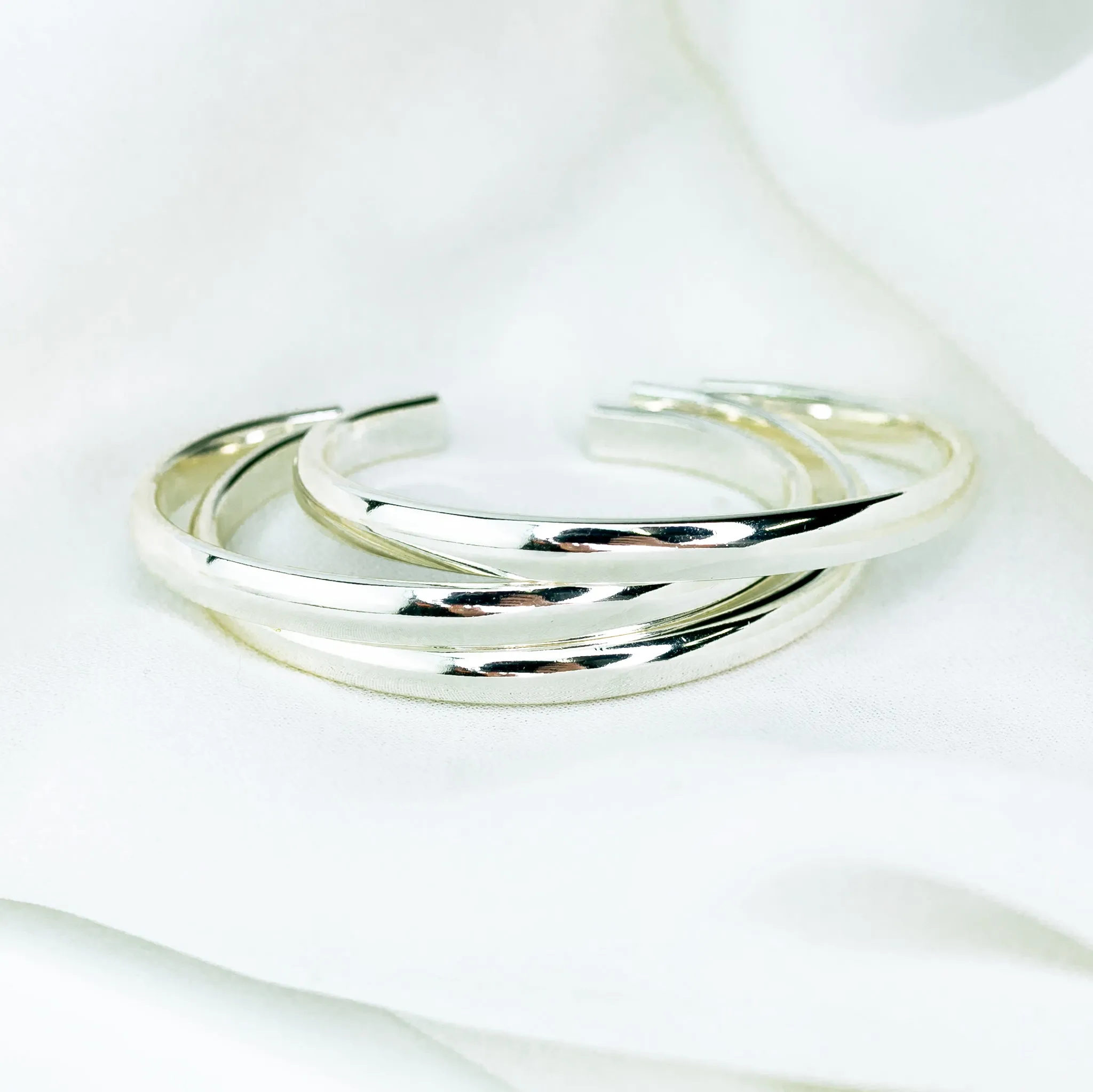 Smooth Domed Cuff Bracelet - Imperfect