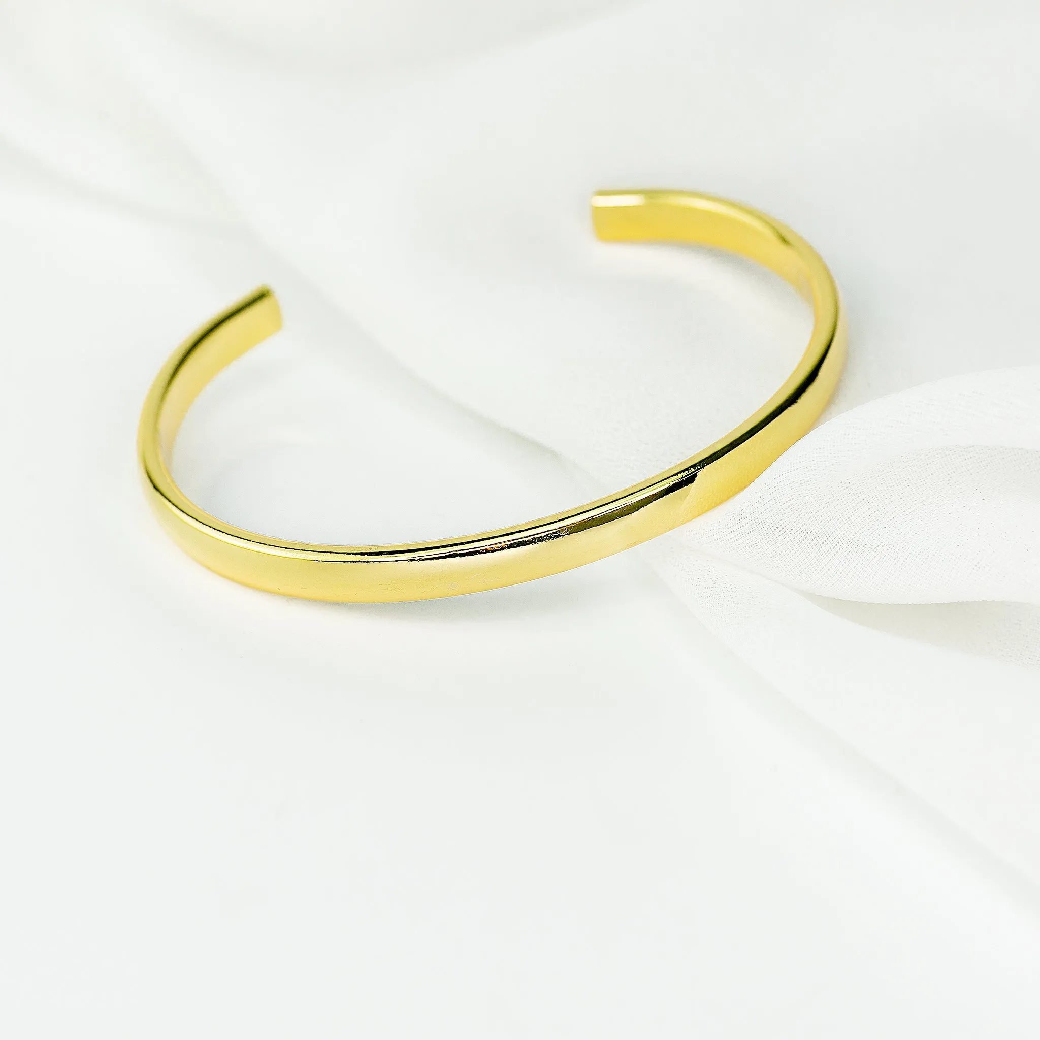 Smooth Domed Cuff Bracelet - Imperfect