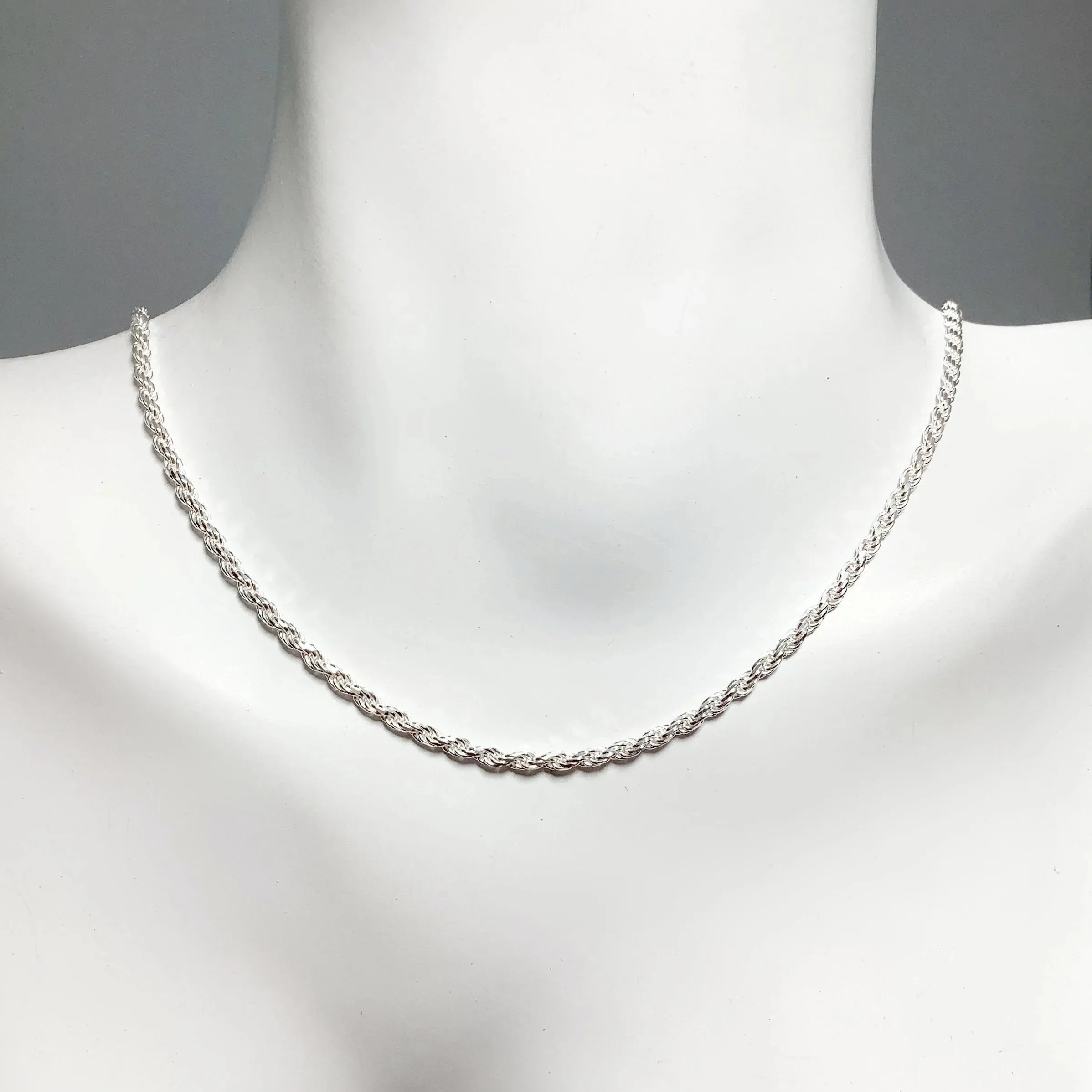 Sterling Silver Chain - Rope Style