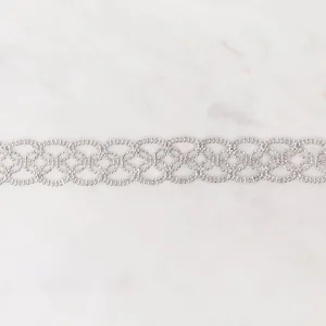 Sterling Silver Woven Lace Bracelet