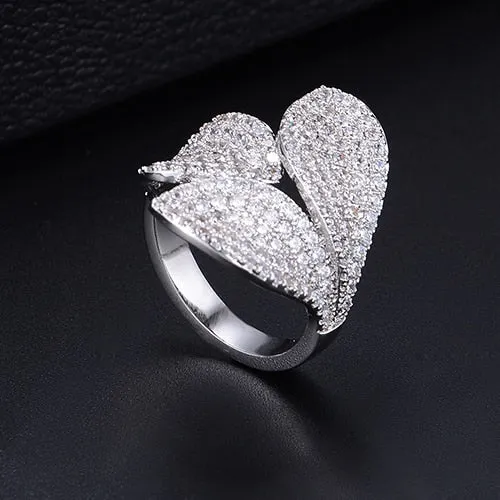 TEEK - Flower Leaf CZ Jewelry