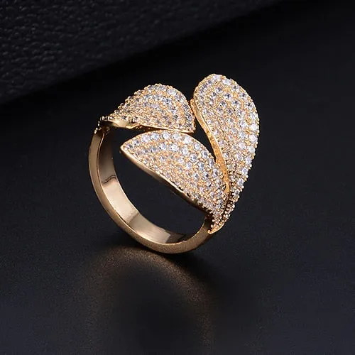 TEEK - Flower Leaf CZ Jewelry