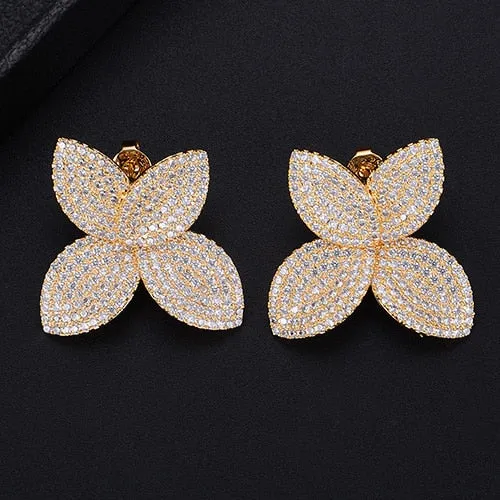 TEEK - Flower Leaf CZ Jewelry