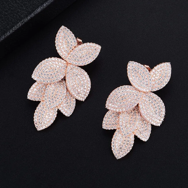 TEEK - Flower Leaf CZ Jewelry