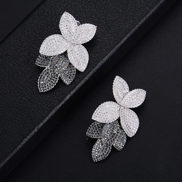 TEEK - Flower Leaf CZ Jewelry