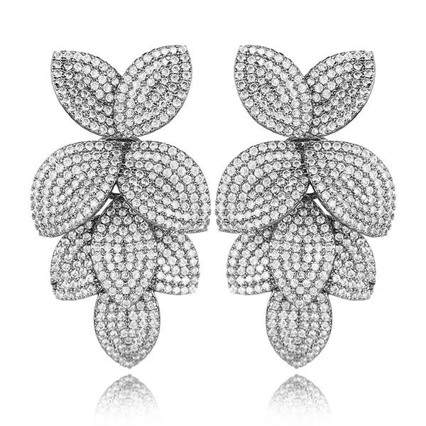 TEEK - Flower Leaf CZ Jewelry