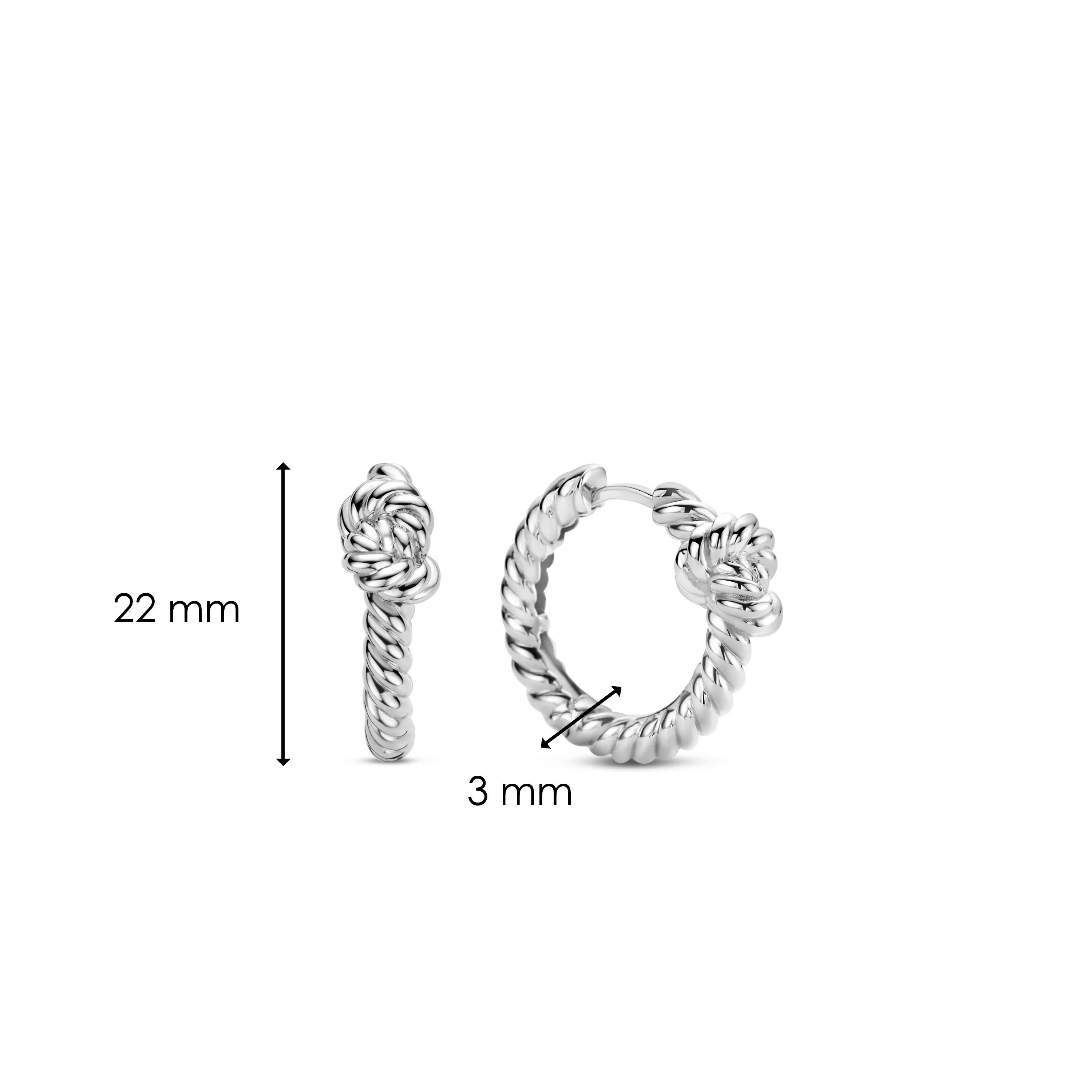 TI SENTO Medium Hoops - 7897ST