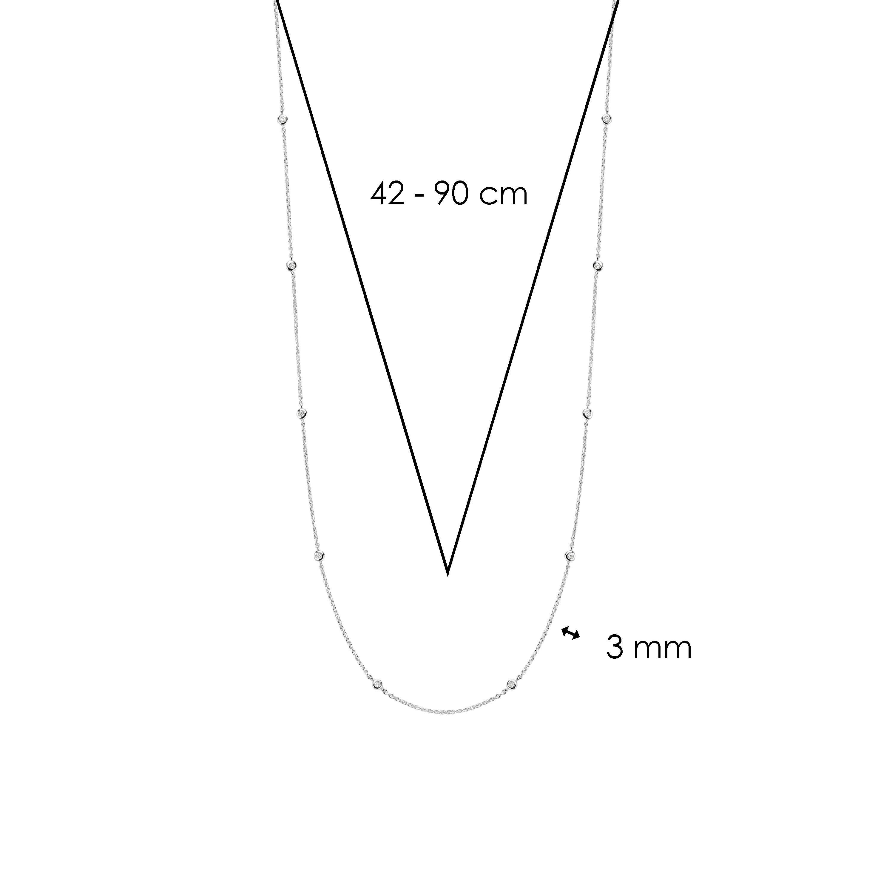 TI SENTO Necklace 3978ZI